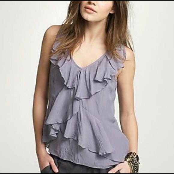 J. Crew Tops - 2/$20 J. Crew Coralie Cami Silk Ruffle Blouse, 4